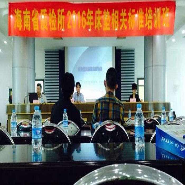 海南省质检所举办2016年床垫标准培训班